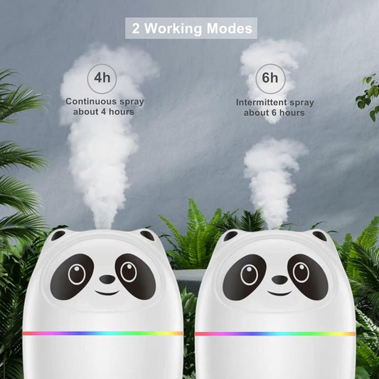 Mini Cute Panda Cool Mist Humidifier for Room Moisture - Instagrab.Shop Mini Cute Panda Cool Mist Humidifier for Room Moisture