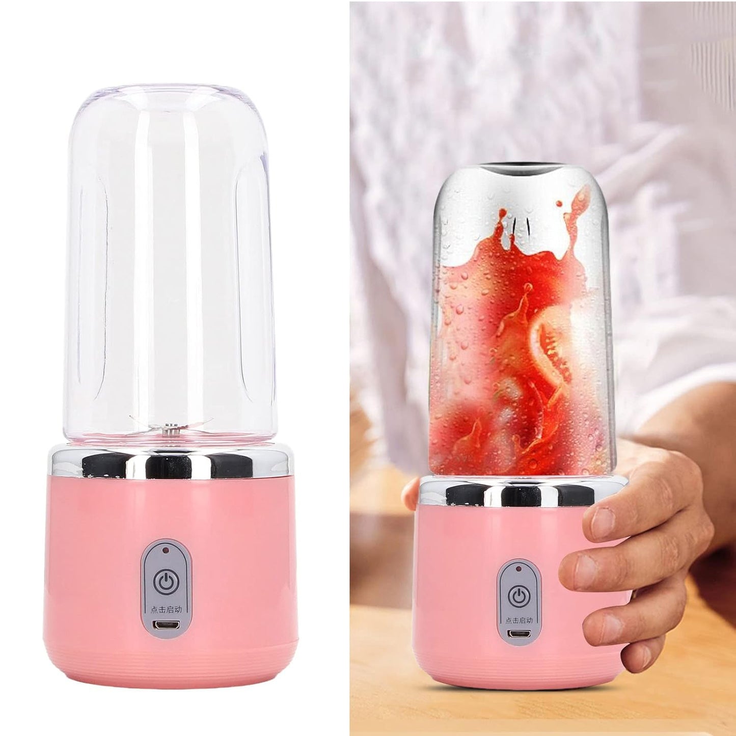 Portable Small Juicer Blender With Water Bottle Cup - Instagrab.Shop Portable Small Juicer Blender With Water Bottle Cup