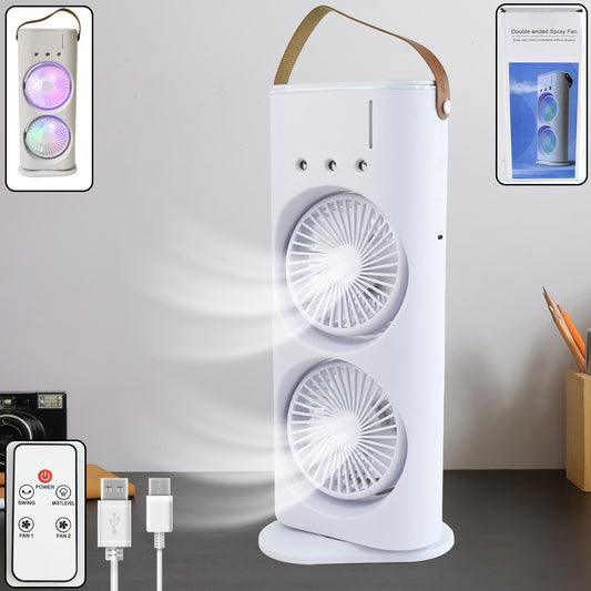 Electric Fan Desktop Double-head Powerful Air Cooler (1 Pc  With Remote) - Instagrab.Shop Electric Fan Desktop Double-head Powerful Air Cooler (1 Pc  With Remote)