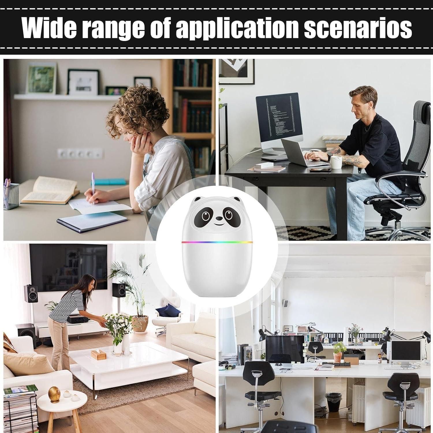 Mini Cute Panda Cool Mist Humidifier for Room Moisture - Instagrab.Shop Mini Cute Panda Cool Mist Humidifier for Room Moisture
