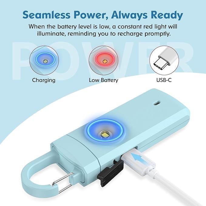 Rechargeable Personal Safety Alarm for Women - Instagrab.Shop Rechargeable Personal Safety Alarm for Women