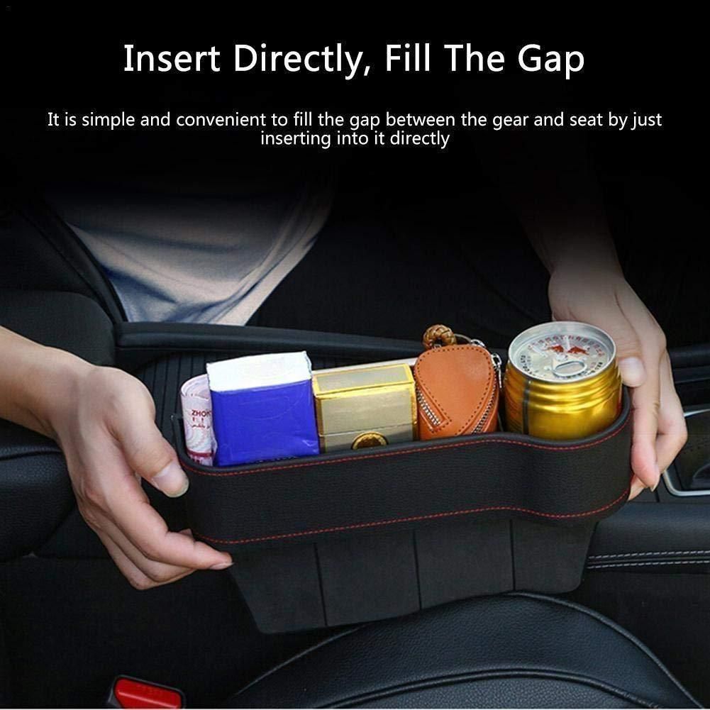 Seat Pockets PU Leather Car Console Side Organizer with Assorted Colour Pack of 2 - Instagrab.Shop Seat Pockets PU Leather Car Console Side Organizer with Assorted Colour Pack of 2