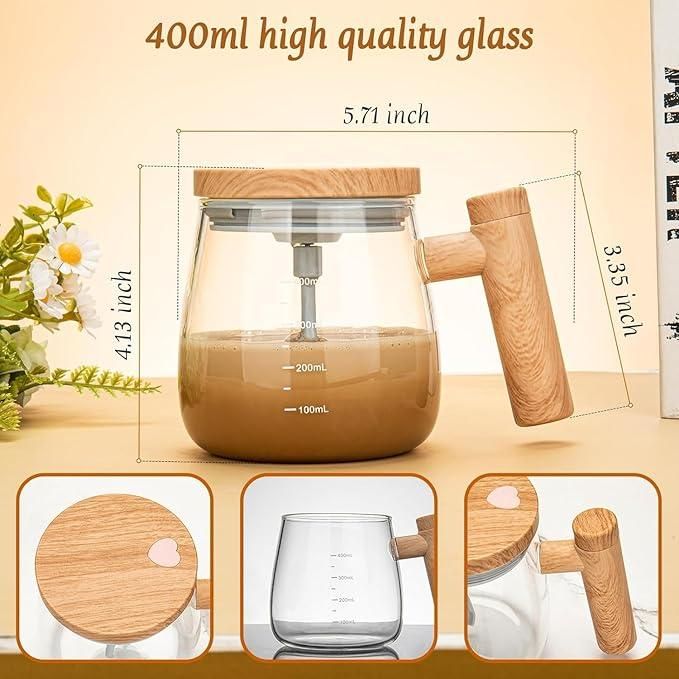 Automatic Coffee Mixing Cup 400ml - Instagrab.Shop Automatic Coffee Mixing Cup 400ml