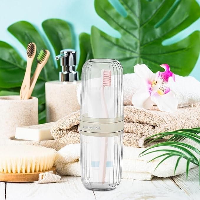 Portable Toothbrush Storage Box Pack of 2 - Instagrab.Shop Portable Toothbrush Storage Box Pack of 2