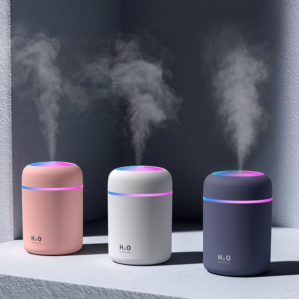 H2O Mini Portable Humidifier with LED Lights and Ultrasonic Cool Mist for Car, Home and Office - Instagrab.Shop H2O Mini Portable Humidifier with LED Lights and Ultrasonic Cool Mist for Car, Home and Office