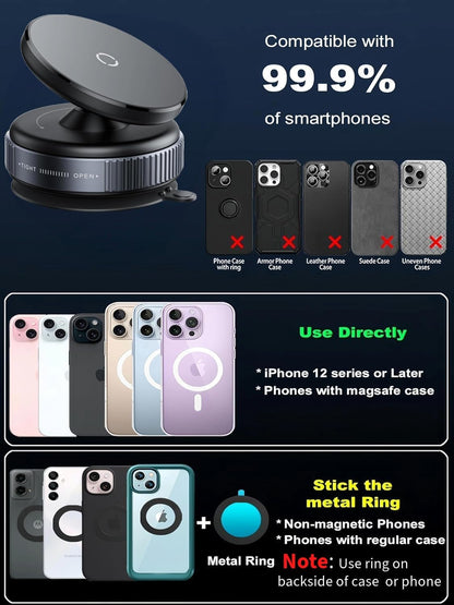 Vacuum Magnetic Phone Stand