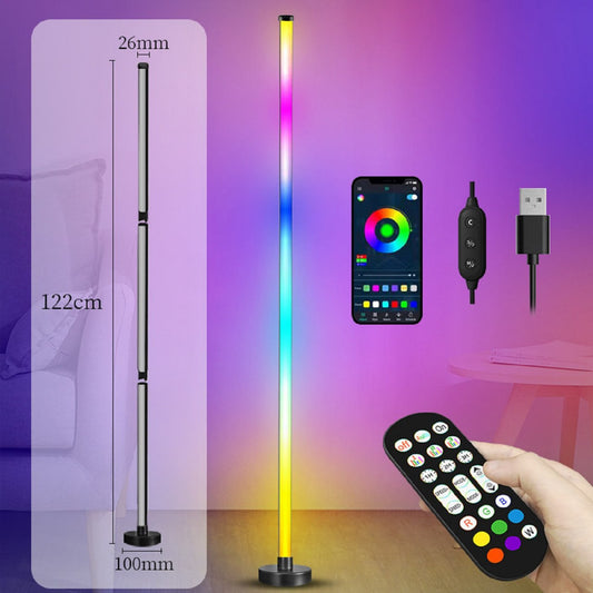 Transform Your Space with Vibrant Ambiance - Corner Floor Lamp with Music Sync & Smart Control - Instagrab.Shop Transform Your Space with Vibrant Ambiance - Corner Floor Lamp with Music Sync & Smart Control