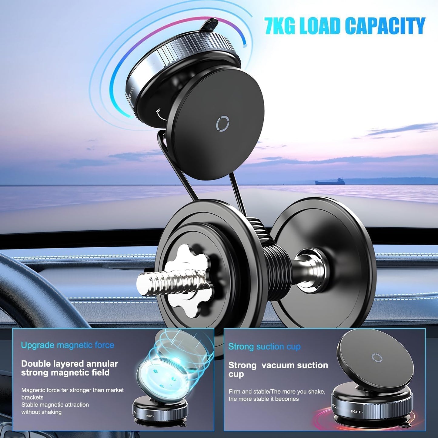 Vacuum Magnetic Phone Stand