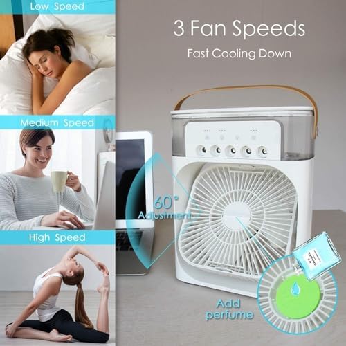 Electric and Portable Fan Air Conditioner Humidifier Fan for Home - Instagrab.Shop Electric and Portable Fan Air Conditioner Humidifier Fan for Home
